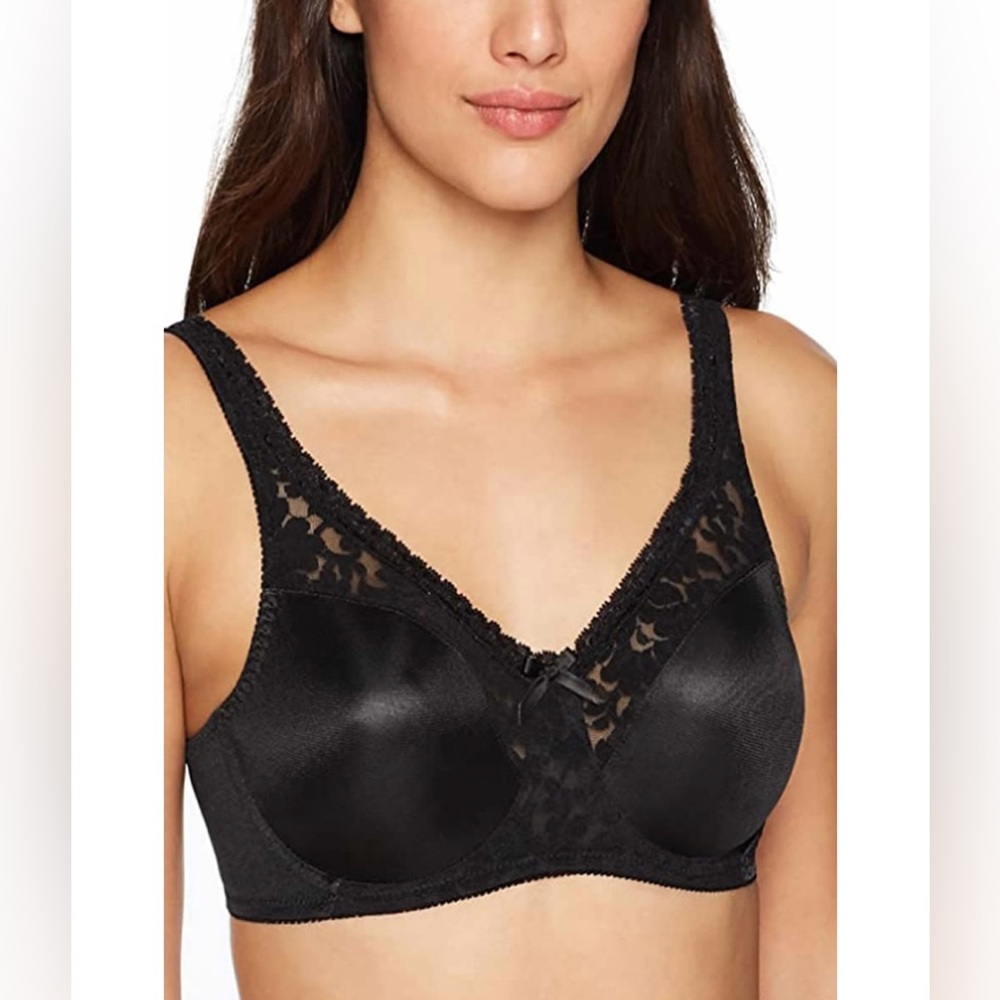 Warner's Firm Support Classic Underwire Minimizer Bra 2544 - 34C - Black